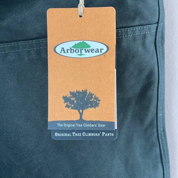 New Arborwear Original Tree Climbers Double Knee Pants Canvas 32 X 28 Moss Green - Picture 8 of 10